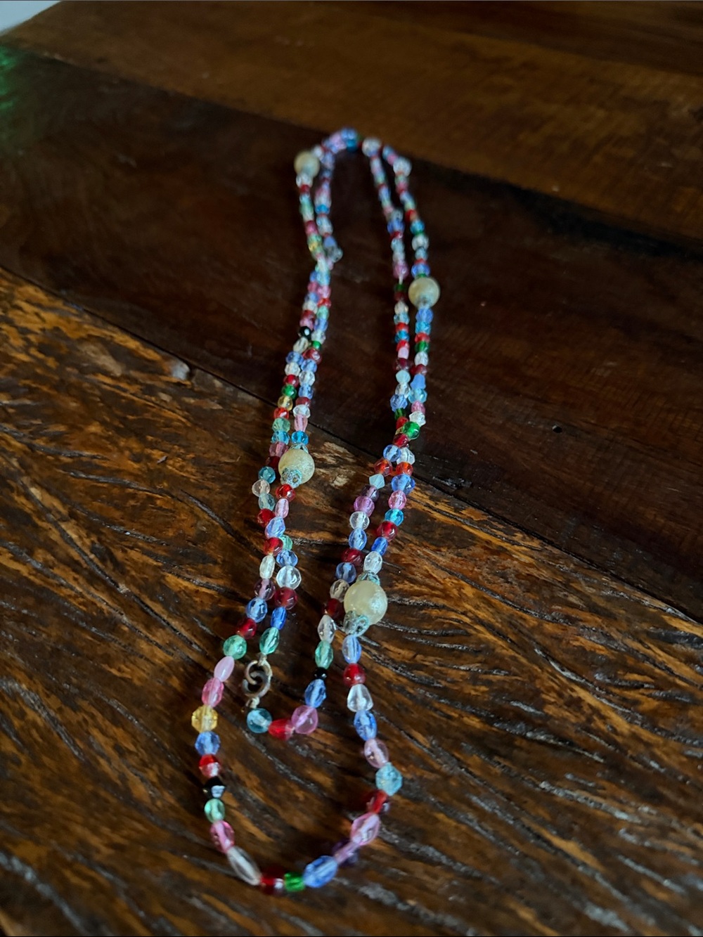 Multi-Color Beaded Women's Necklace - Vibrant Glass Beads